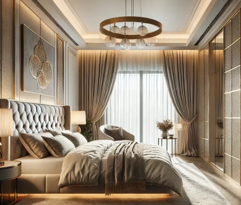 luxurious and modern bedroom interior design