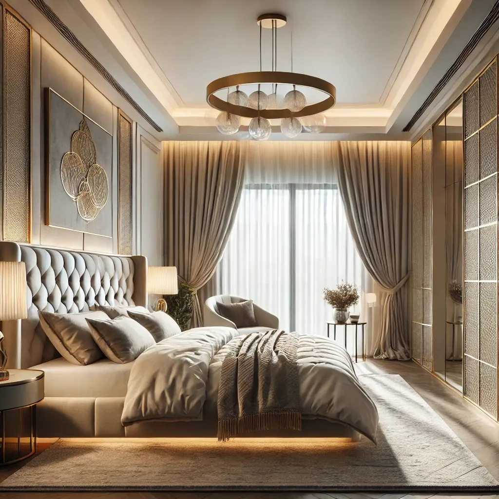 luxurious and modern bedroom interior design